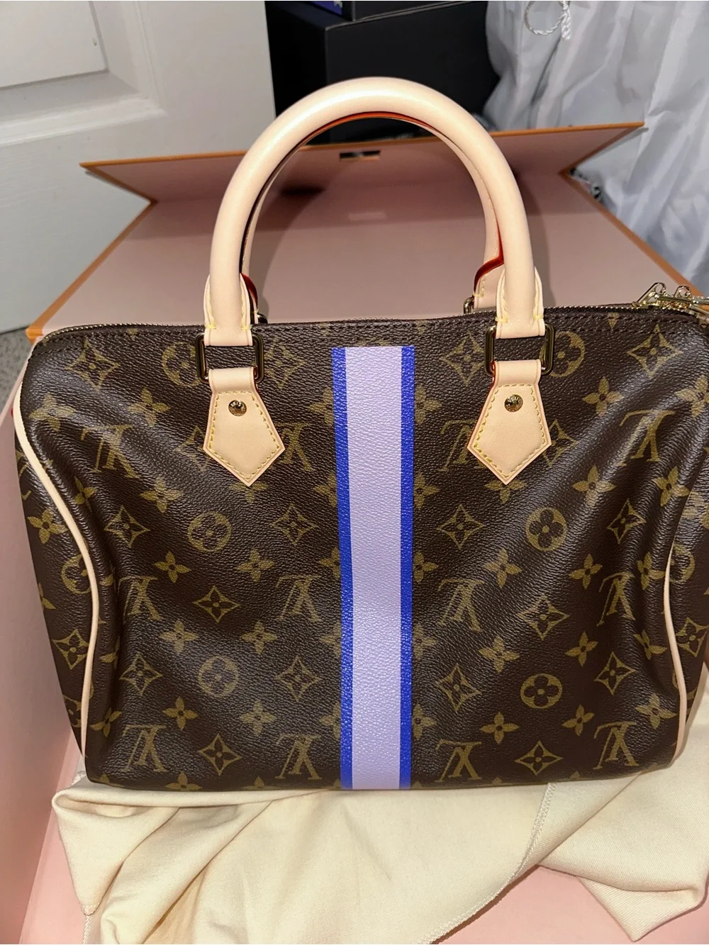 Customized Louis Vuitton Speedy 30 Bandoulière